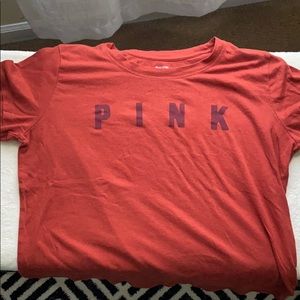 Victoria Secret Shirt, light orange with purple